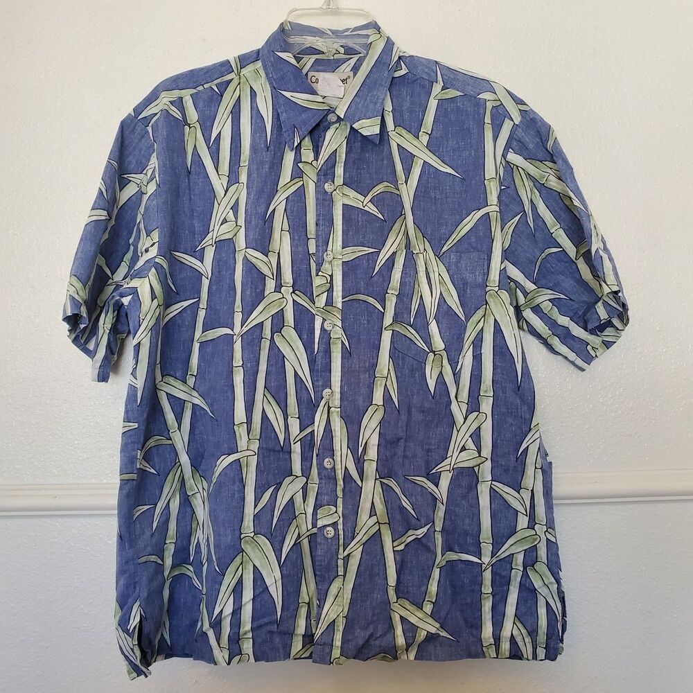 Cooke Street Shirt‎ Honolulu Reverse Print Bamboo Hawaiian Button Down Mens L